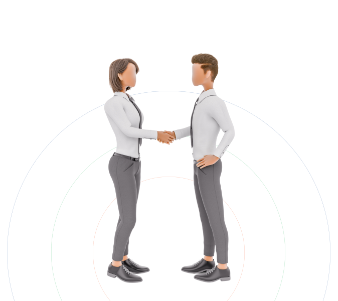 Partners shaking hands